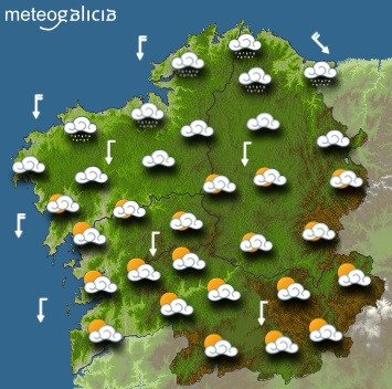 Predicciones para el jueves 4 de junio en Galicia.