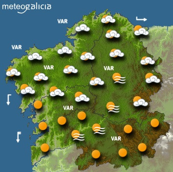 Predicciones para el viernes 5 de junio en Galicia.