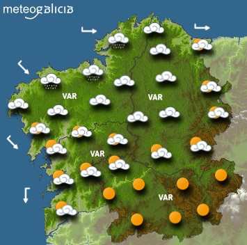 Predicciones para el sábado 6 de junio en Galicia.