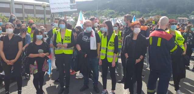 El BNG asiste a la manifestación por Alcoa