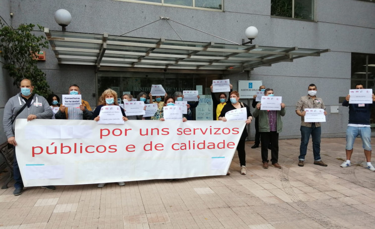 Movilización en Santiago para reclamar el derecho a una vejez digna y contra las privatizaciones en las residencias