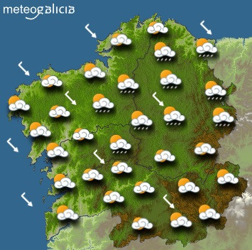 El tiempo para miércoles en Galicia: Apertura de claros por la tarde y bajan temperaturas mínimas