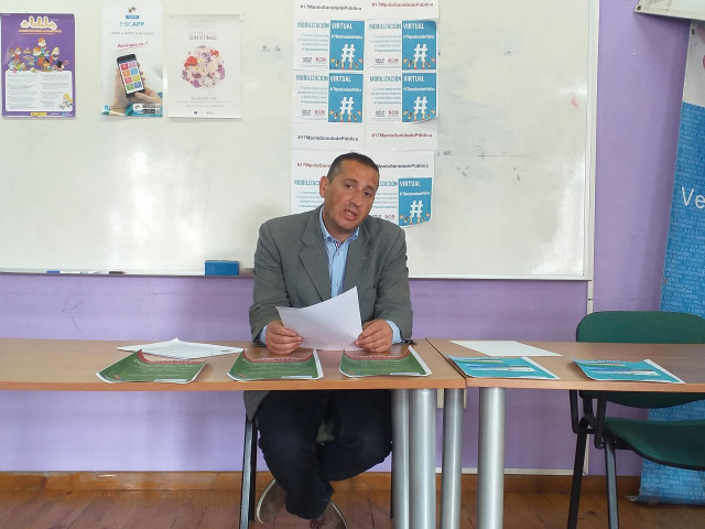 El secretario de la Federación de Asociaciones de Vecinos 'Eduardo Chao' (FAVEC) de Vigo, Óscar Álvarez.