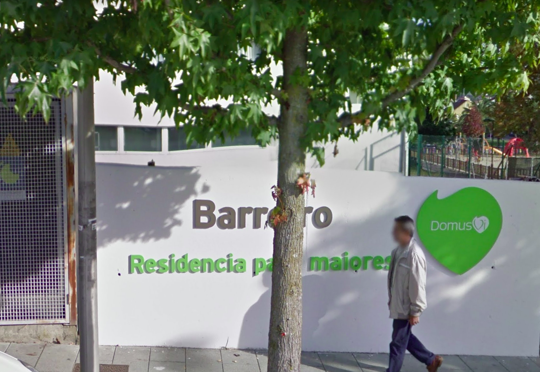 Entrada a DomusVi Barreiro Vigo en una imagen de Google Street View