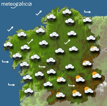 Predicciones para el miércoles 1 de julio de 2020 en Galicia.