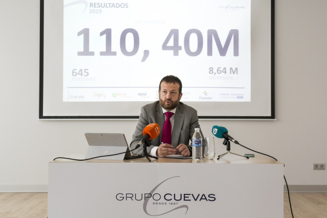 Rueda de prensa de presentación de resultados de 2019 en la nueva sede de Grupo Cuevas.
