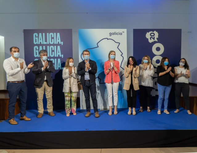 Acto de campaña del PPdeG en Pontevedra.