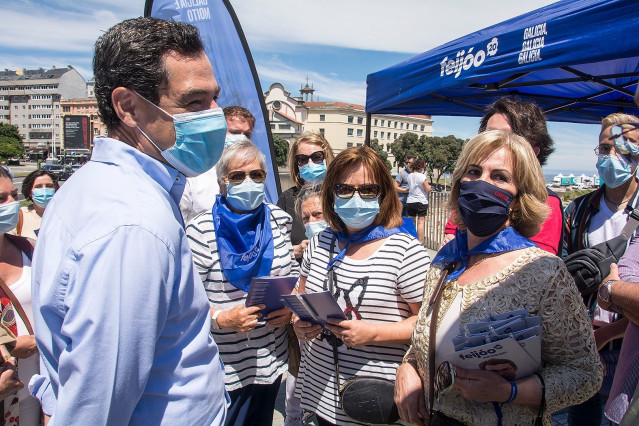 Juanma Moreno en Galicia