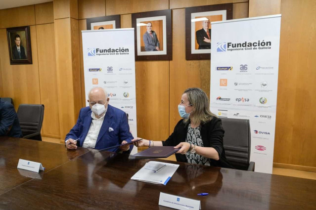 La Consellería de Infraestruturas  y la Fundación Ingeniería Civil de Galicia firman n un convenio para reforzar el sistema de alerta rápida de inundaciones