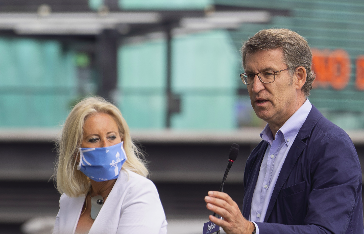 Feiju00f3o y Porro en el acto del PP en Vigo