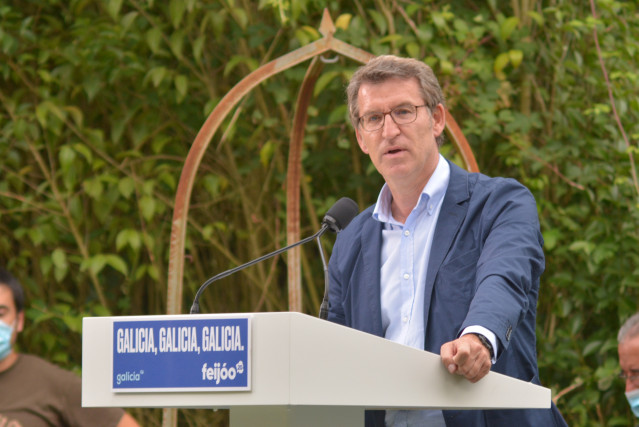 Feijóo en mitin en Ourense