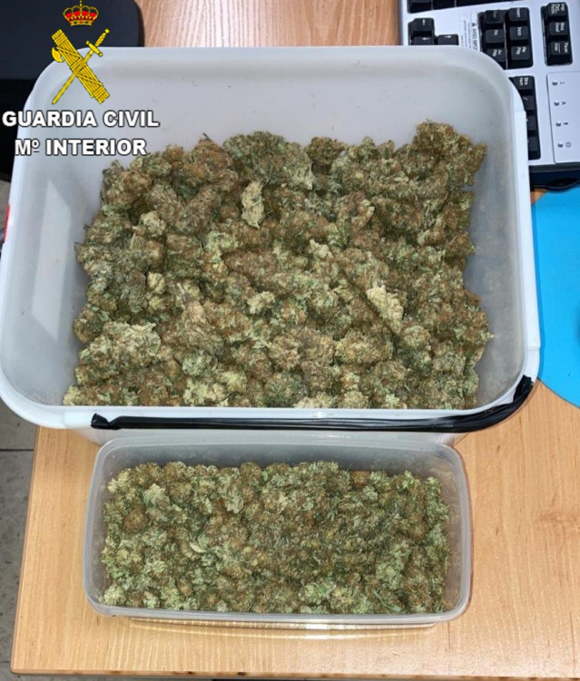 Droga incautada en Silleda.