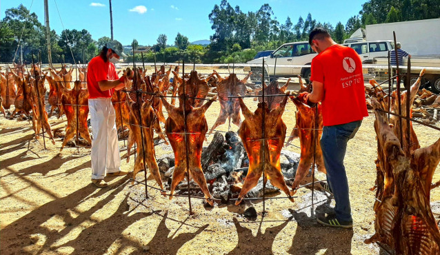 Imagen de la Festa do Carneiro ao Espeto de Moraña (Pontevedra)