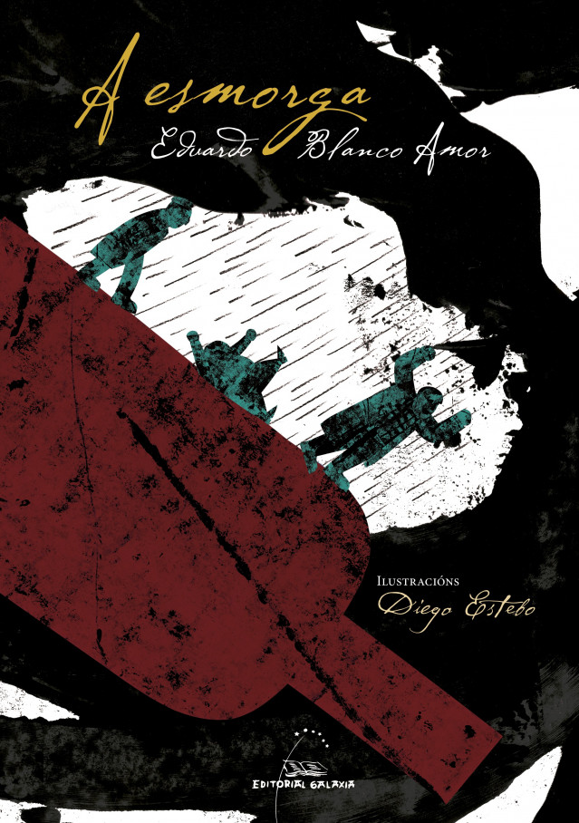 Portada de edición conmemorativa de 'A Esmorga' con ilustraciones de Diego Estebo