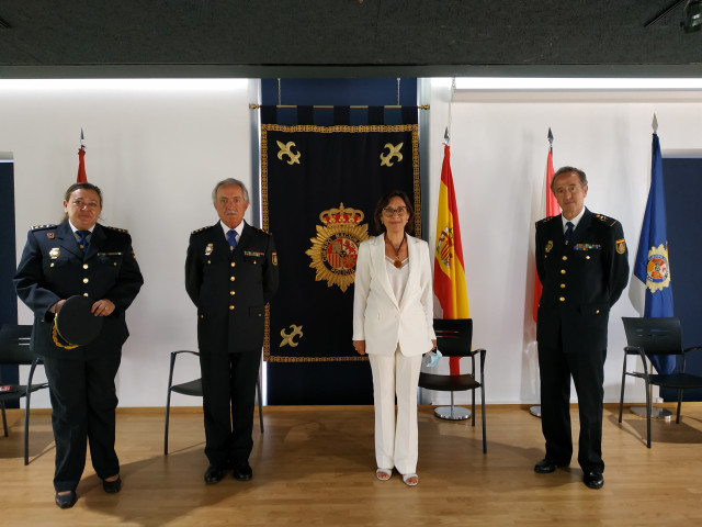 Acto de toma de posesión del comisario Carlos Alfonso Valcárcel como jefe de la Comisaría de Policía Nacional de Vigo-Redondela