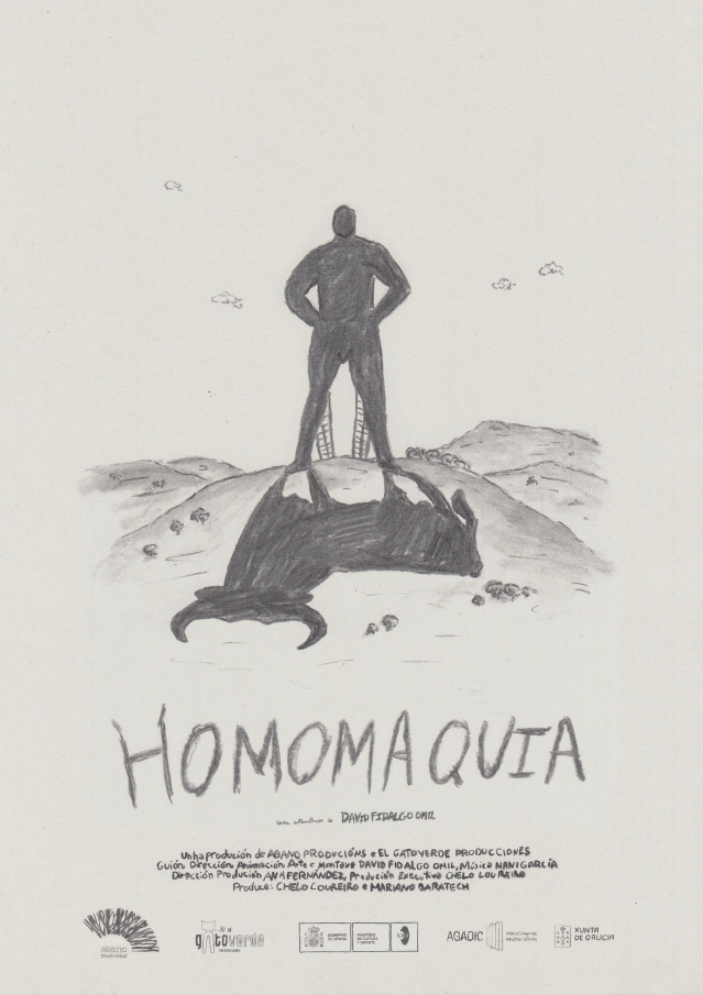 Cartel de uno de los cortos que se proyectarán en Caminha, 'Homomaquia'