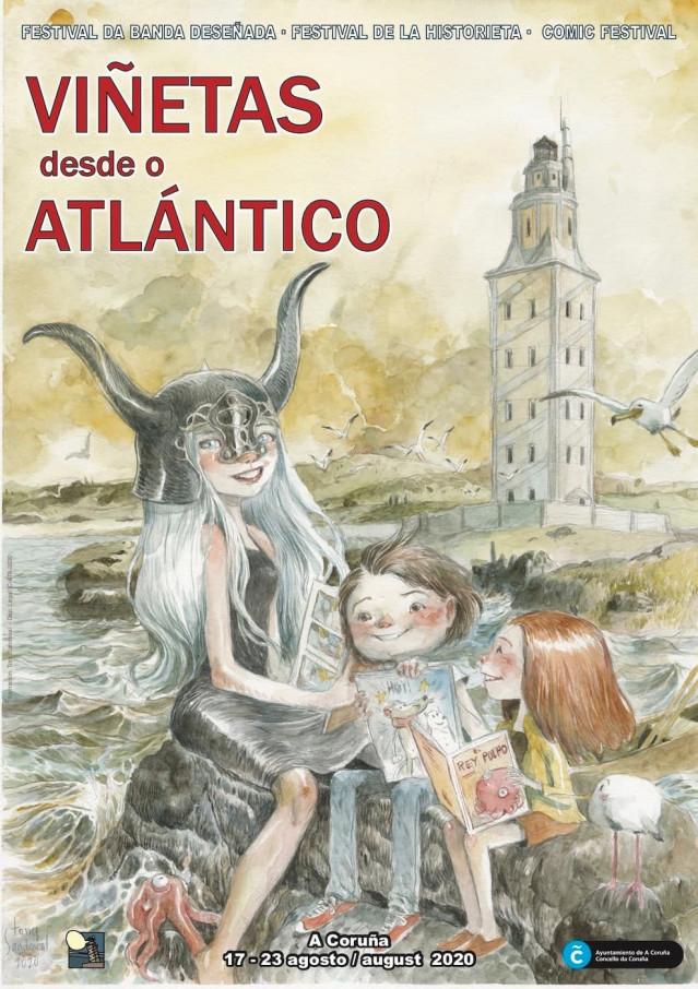 Cartel de la edición de 2020 de Viñetas desde o Atlántico