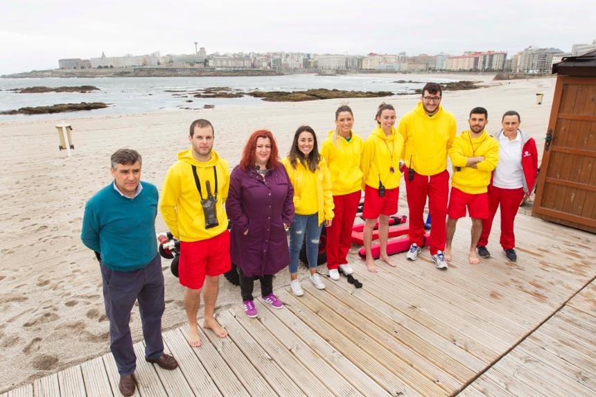Socorristas de A Coruña en una imagen de archivo 
