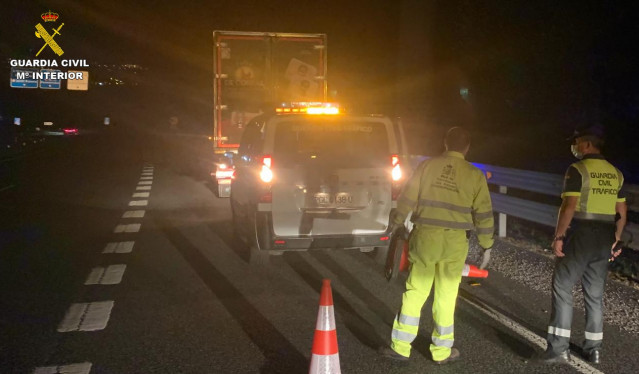 Interceptado en la A-52 en O Porriño un camionero que quintuplicó la tasa máxima de alcoholemia.