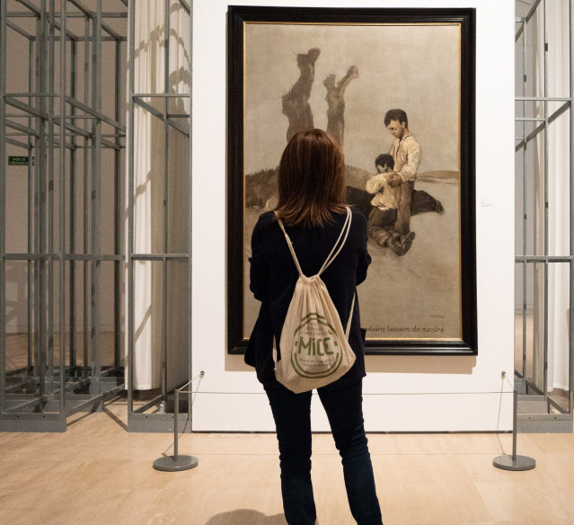 Fotografías: O Cadro De Castelao ‘A Derradeira Leición Do Mestre’ Atrae 11.000 Visitantes No Seu Primeiro Mes De Exposición No Gaiás