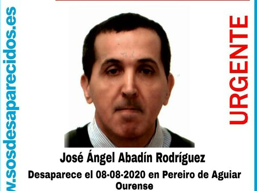 Buscan a un vecino de Pereiro de Aguiar de 46 años desaparecido desde el 8 de agosto