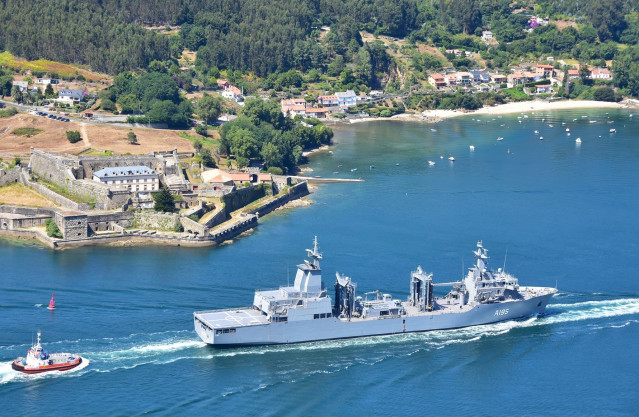El primer buque AOR construido por Navantia en Ferrol para la Armada de Australia.