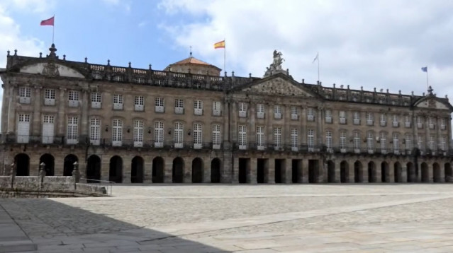 El Ayuntamiento de Santiago, en el Pazo de Raxoi, en el Obradoiro compostelano