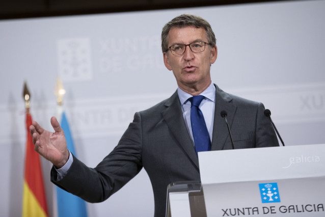Alberto Núñez Feijóo, presidente de la Xunta en funciones, pide un 