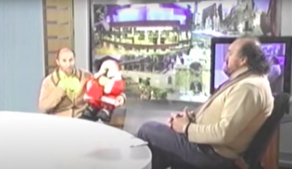 Jácome y Manolo do Forum en un antiguo programa de Auria TV