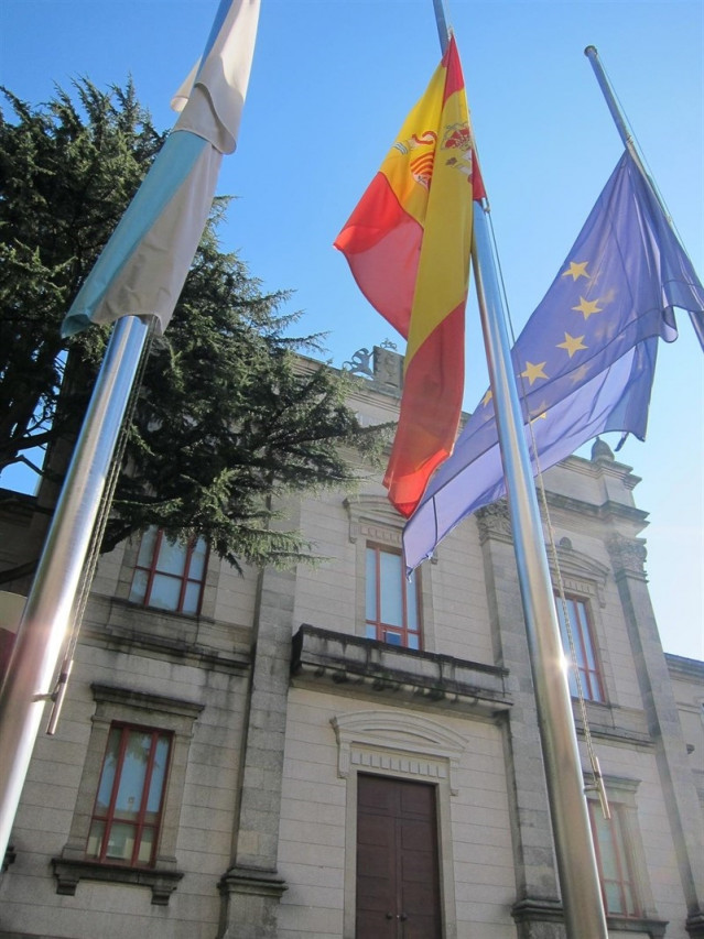 Exterior del Parlamento de Galicia.