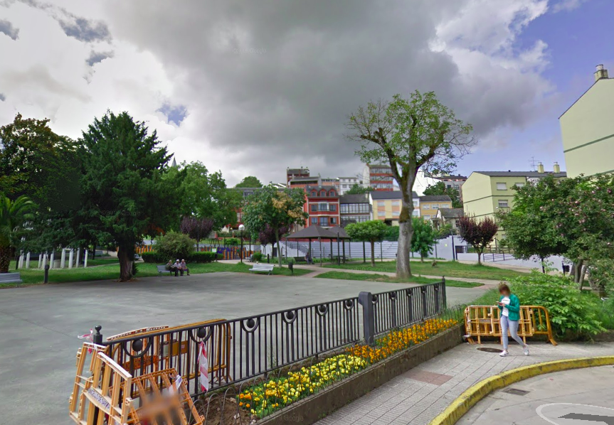 Plaza da Vila en Sarria en una imagen de archivo de Google Street View