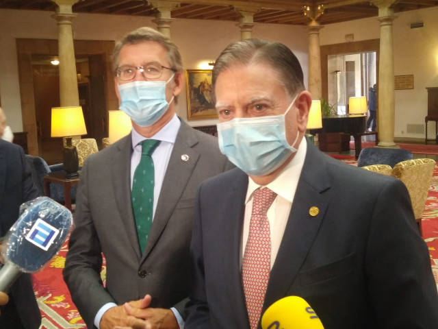 Núñez Feijóo y Alfredo Canteli.