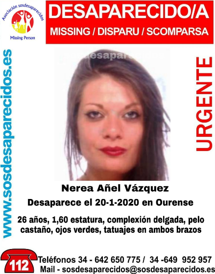 El presunto asesino de Nerea Añel, desaparecida en enero de 2020, comparece este martes en el juzgado