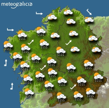 Predicciones para el martes 22 de septiembre en Galicia.
