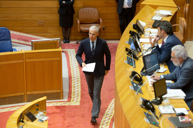 Francisco Conde en el Parlamento.