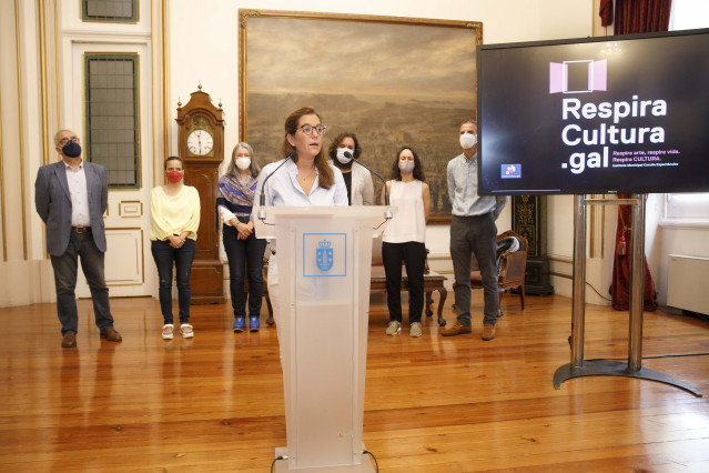 La alcaldesa de A Coruña, Inés Rey, presenta la iniciativa 'Respira Cultura'