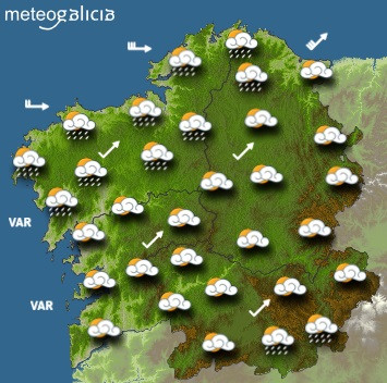 Predicciones para el jueves 24 de septiembre en Galicia.