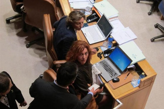 A deputada socialista Carmen Acuña foi expulsada do pleno do Parlamento Galego no medio de un bronco debate sobre o novo Hospital de Vigo
