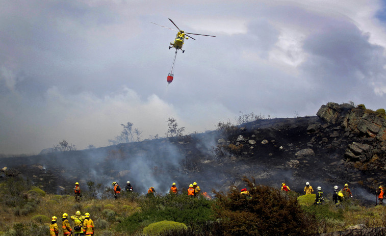 ​El Ejército utilizó drones para vigilar los bosques gallegos contra los incendios