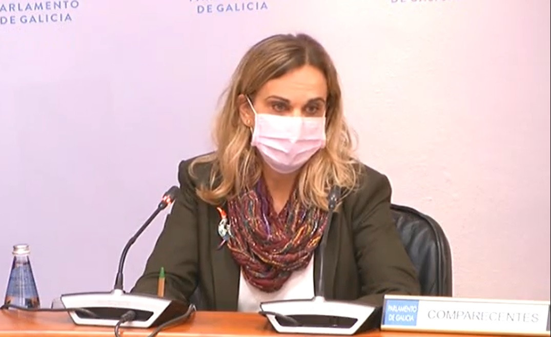 La valedora do Pobo, María Dolores Fernández Galiño, presenta en comisión la memoria de la institución de 2019