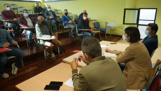 La portavoz nacional del BNG, Ana Pontón, se reúne con el comité de empresa de las plantas de la antigua Ferroatlántica