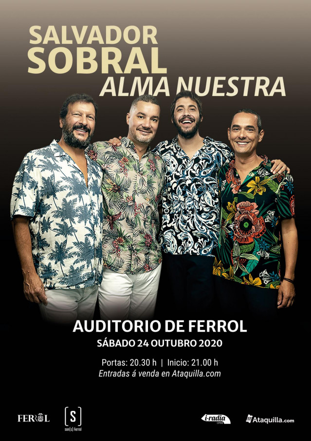 Cartel de la actuación Salvador Sobral