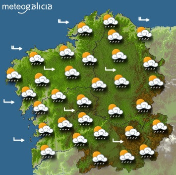 Predicciones para el jueves 1 de octubre en Galicia.