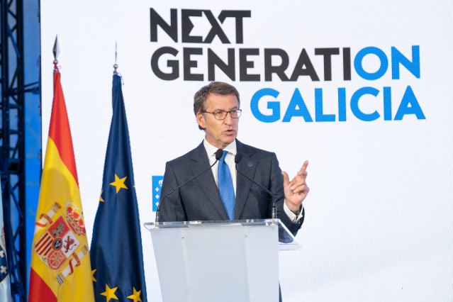 Alberto Núñez Feijóo preside la reunión constitutiva de la comisión Galicia, Next Generation EU