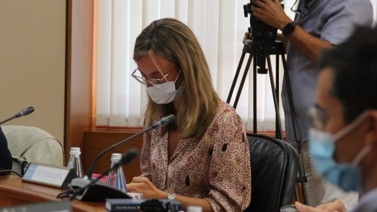 La portavoz de Justicia y Juventud del Grupo Socialista, Paloma Castro