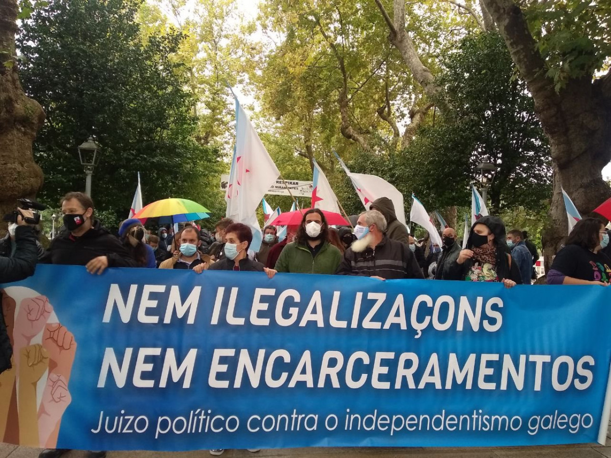 Manifestaciu00f3n contra el juicio a Ceivar y Causa Galiza