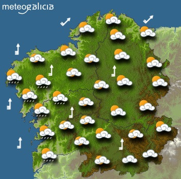 Predicciones para el jueves 22 de octubre en Galicia.