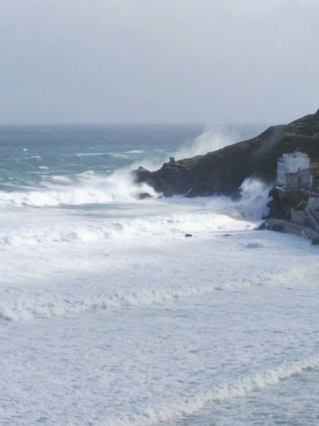 Oleaje en la costa de Galicia