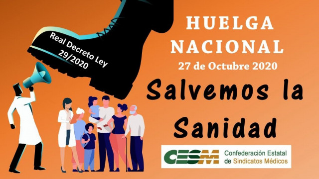 CESM Galicia llama a la huelga del 27 de octubre en España.