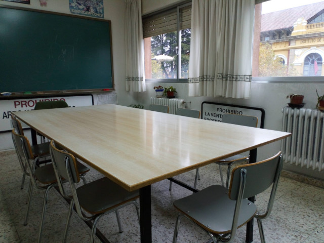 Aula de una academia en Castilla y León.